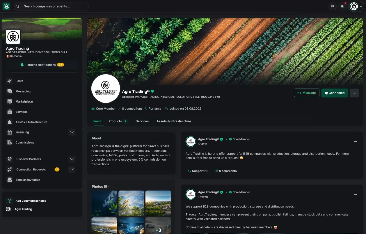 Funkce AgroTrading